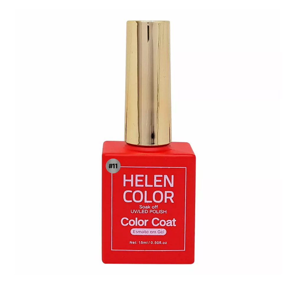 Esmalte em Gel Color Coat Vermelho Vivo Helen Color #011