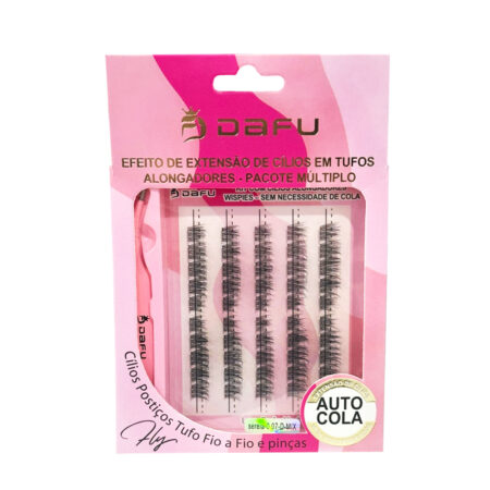 Kit Cilios Tufo Fio a Fio Sereia 0.07D Mix e Pinça Volume Russo