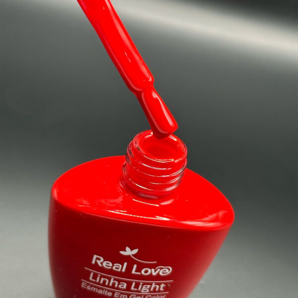 Esmalte em Gel Real Love Luxo Vermelho 10ml 001 - Imagem 2