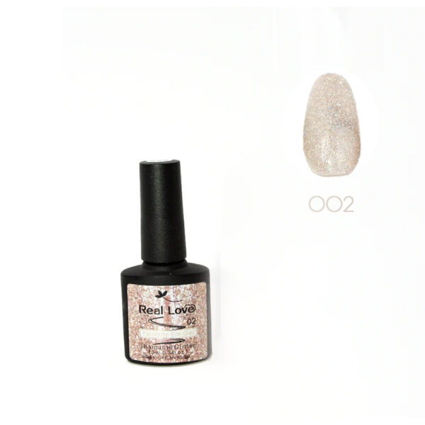 Esmalte em Gel Real Love Diamante Glitter cor 002