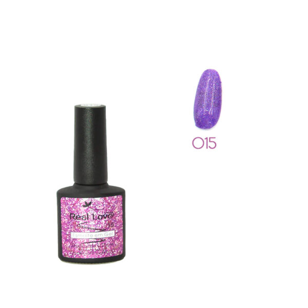 Esmalte em Gel Real Love Diamante Glitter cor 015