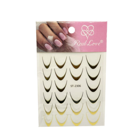 Adesivo Para Francesinha Real Love Dourado ST-2306
