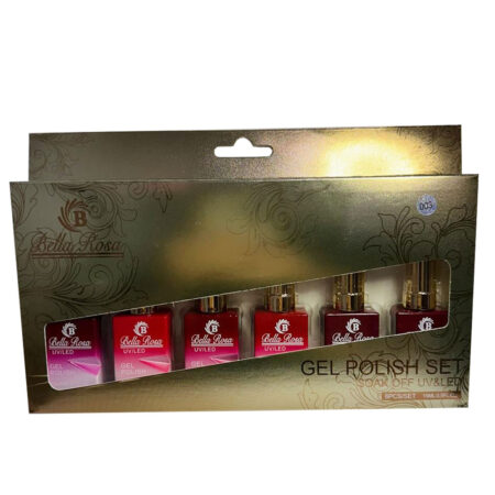 Kit Esmalte em Gel 003 Bella Rosa 6 unidades