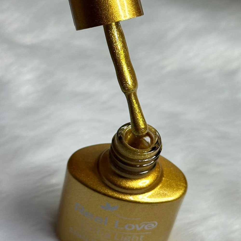 Esmalte em Gel Real Love Glitter Dourado 005 - Imagem 2