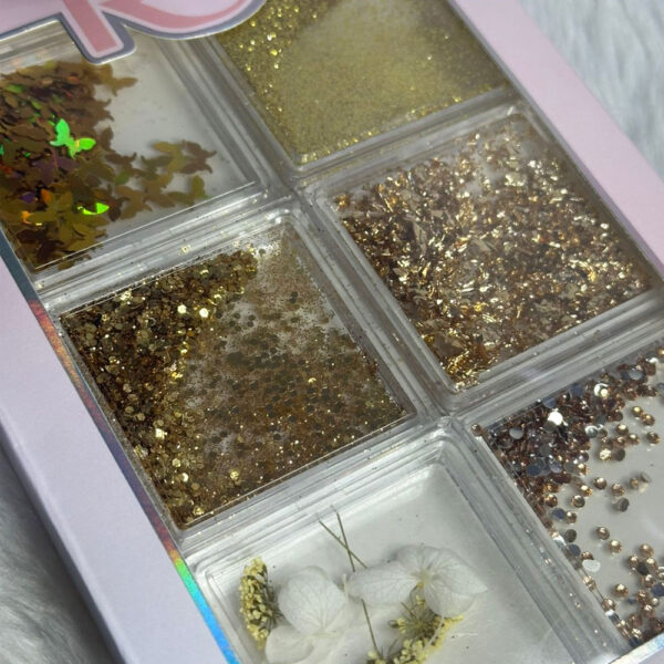 Kit Decoração Dourado Gos55 Real Love 6 unidades - Imagem 2