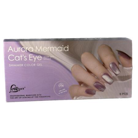 Kit Esmalte em Gel Aurora Mermaid Cat's Eye LoveYes