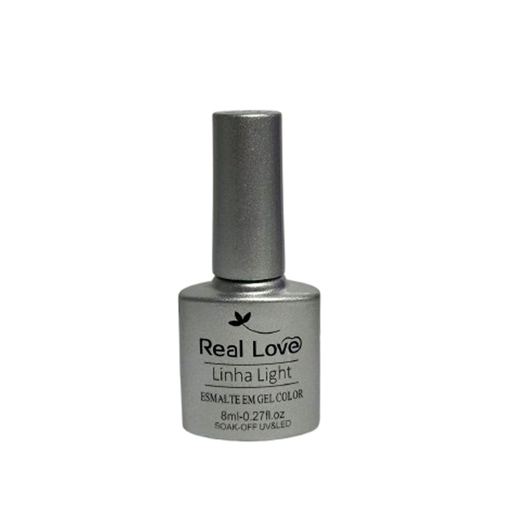 Esmalte em Gel Real Love Glitter Prata 001
