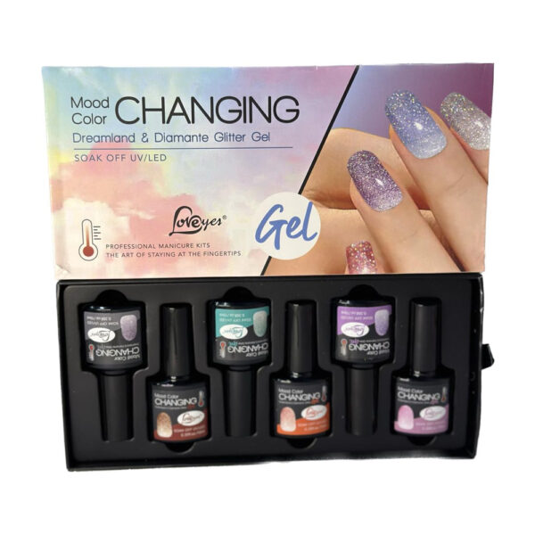 Kit Esmalte em Gel Térmico Dreamland Diamante Glitter LoveYes - Imagem 3