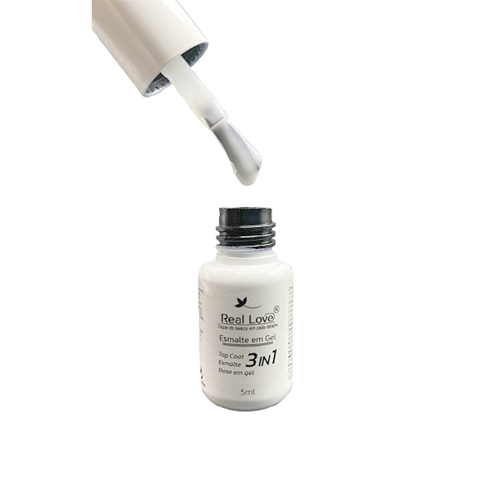 Esmalte em Gel Real Love 3 em 1 Coleção B 5ml 003