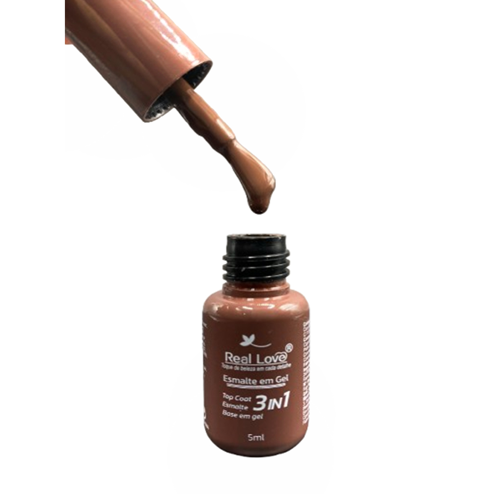 Esmalte em Gel Real Love 3 em 1 Coleção B 5ml 043