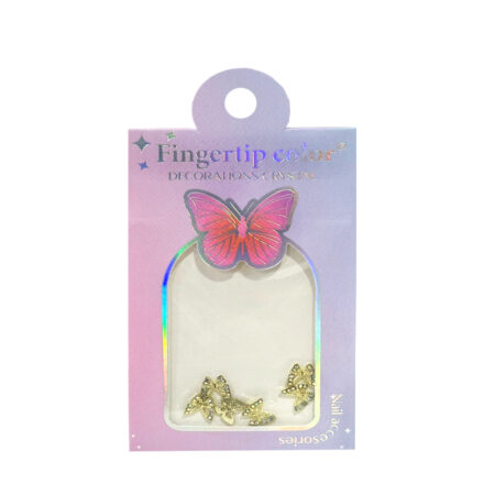 Kit Decoração Borboleta Dourada Fingertip Color