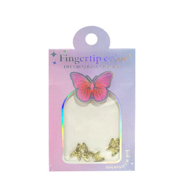 Kit Decoração Borboleta Dourada Fingertip Color
