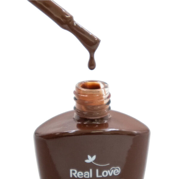 Esmalte em Gel Real Love Luxo Marrom 10ml 002 - Imagem 2