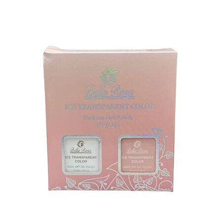 Kit Esmalte em Gel Francesinha Branco e Rosa Bella Rosa