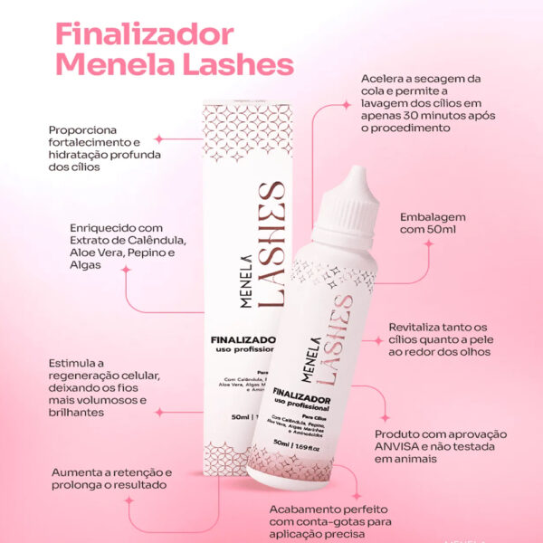 Finalizador Menela Lashes 50ml - Imagem 2