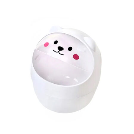 Lixeira de Mesa Bichinho Branco