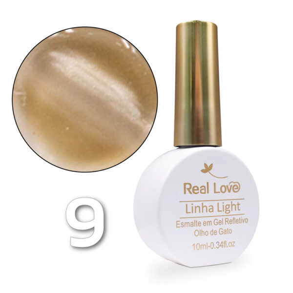 Esmalte em Gel Refletivo Olho de Gato 09 Real Love 10ml - Imagem 2