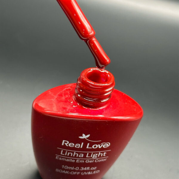 Esmalte em Gel Real Love Luxo Vermelho 10ml 004 - Imagem 2