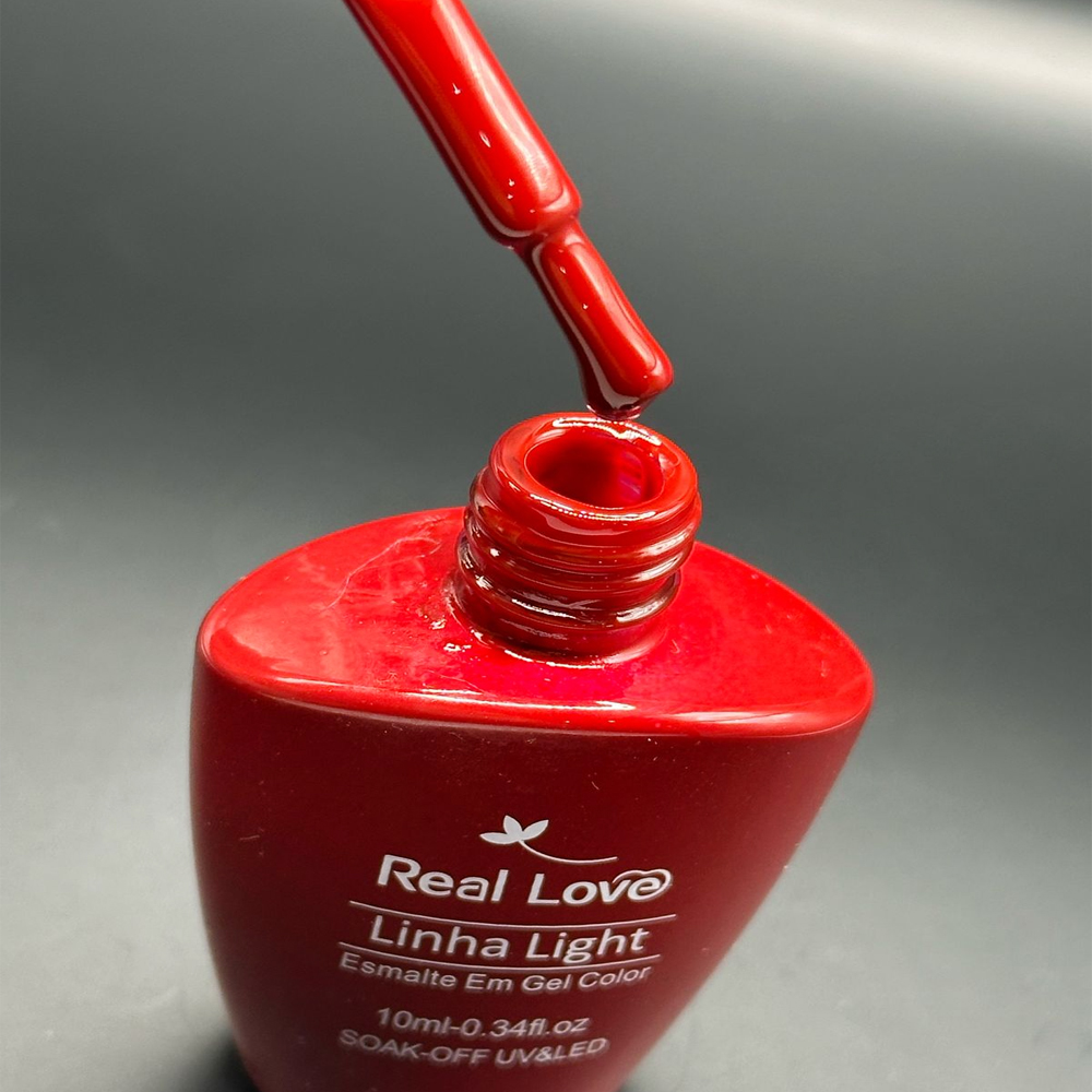 Esmalte em Gel Real Love Luxo Vermelho 10ml 004 - Imagem 2