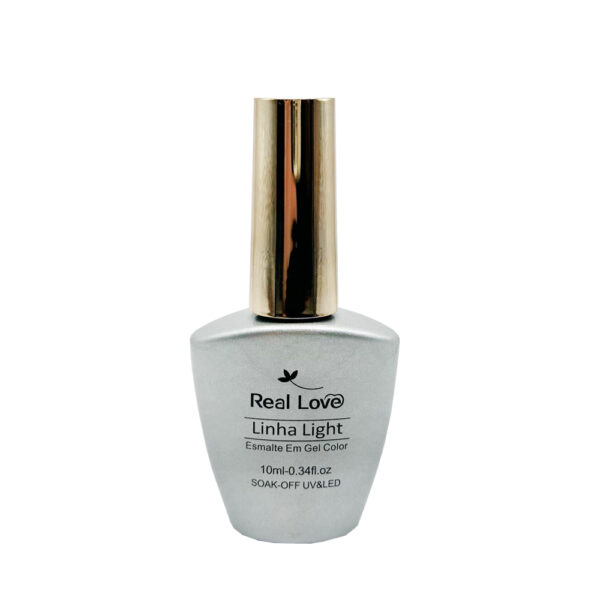 Esmalte em Gel Real Love Luxo Prata 10ml 002