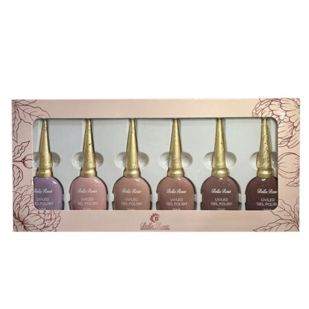 Kit Esmalte em Gel Bella Rosa Luxo 002 6 unidades