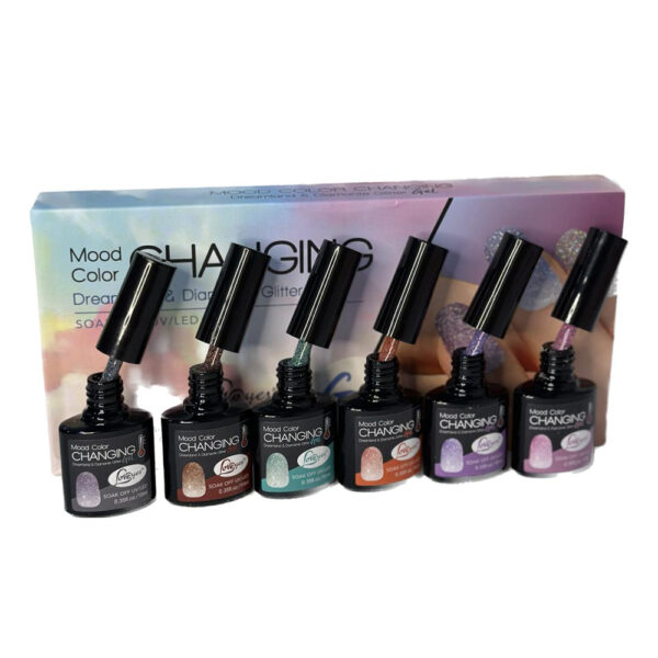 Kit Esmalte em Gel Térmico Dreamland Diamante Glitter LoveYes - Imagem 2