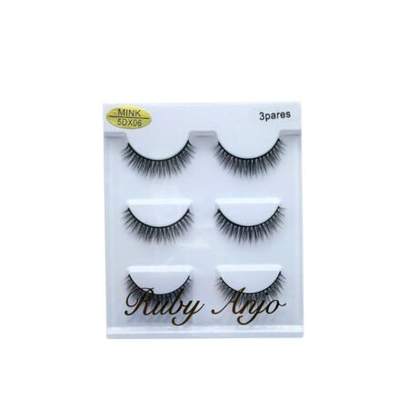 Cilios Postiço 5DX06 Ruby Anjo 3 Pares