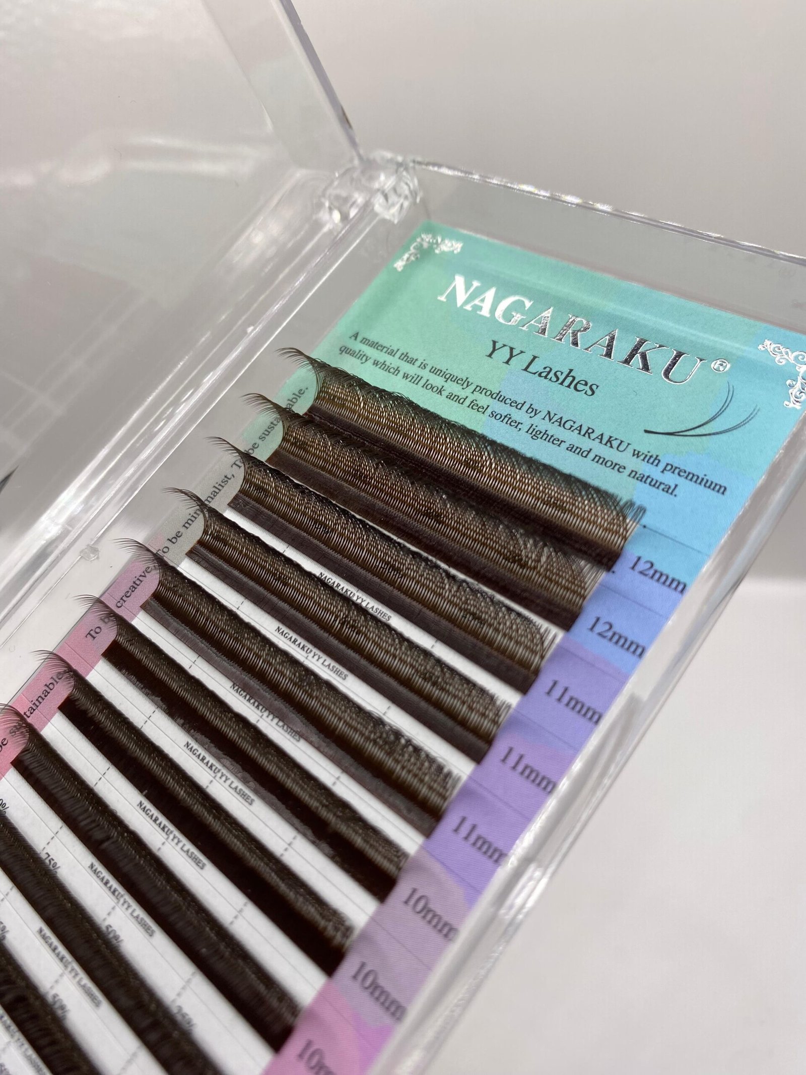 Cílios Nagaraku YY 0.07D Mix 8-12mm Dark Brown - Imagem 2