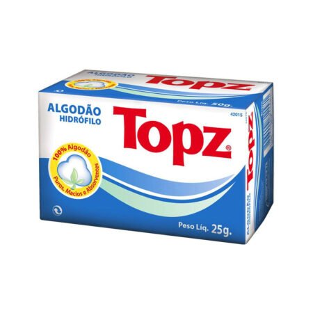 Algodão Hidrófilo Caixinha Topz 25g
