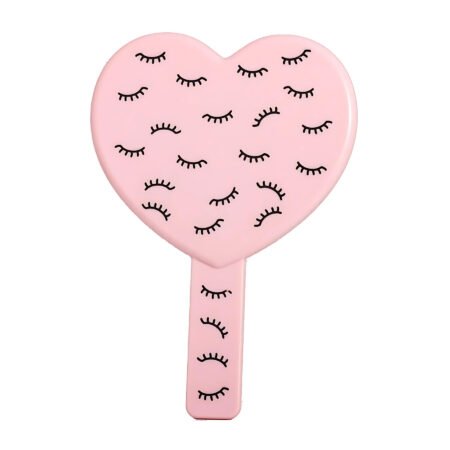 Espelho de Mão Coração Sunnys Rosa