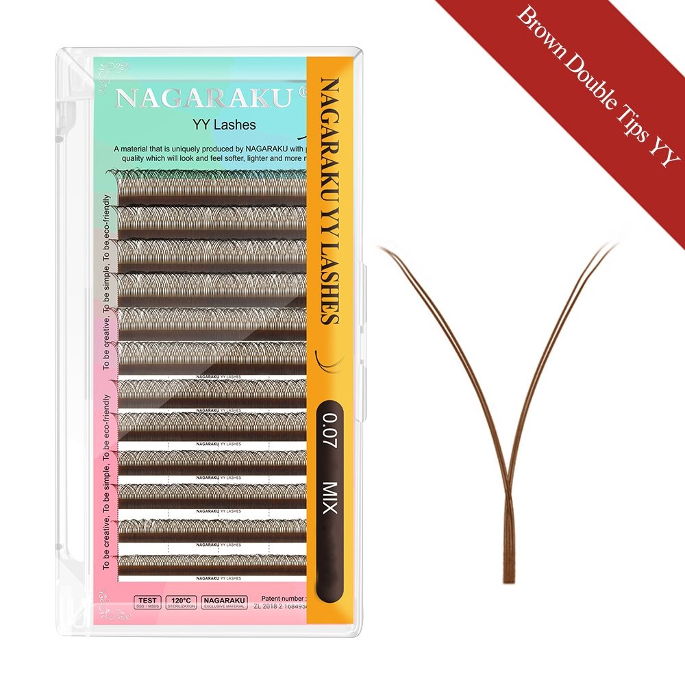 Cílios Nagaraku YY 0.07D Mix 8-12mm Dark Brown