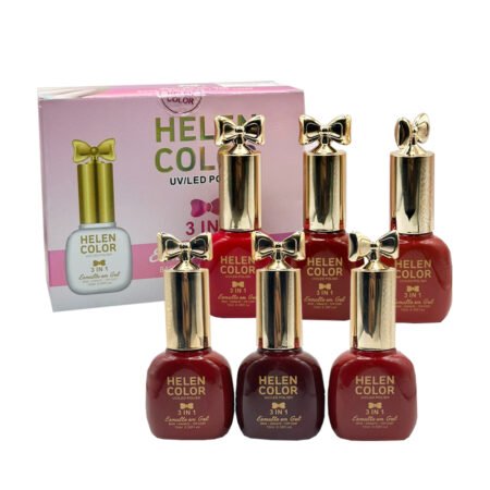 Kit Esmalte em Gel 3 em 1 Helen Color 6 unidades 02