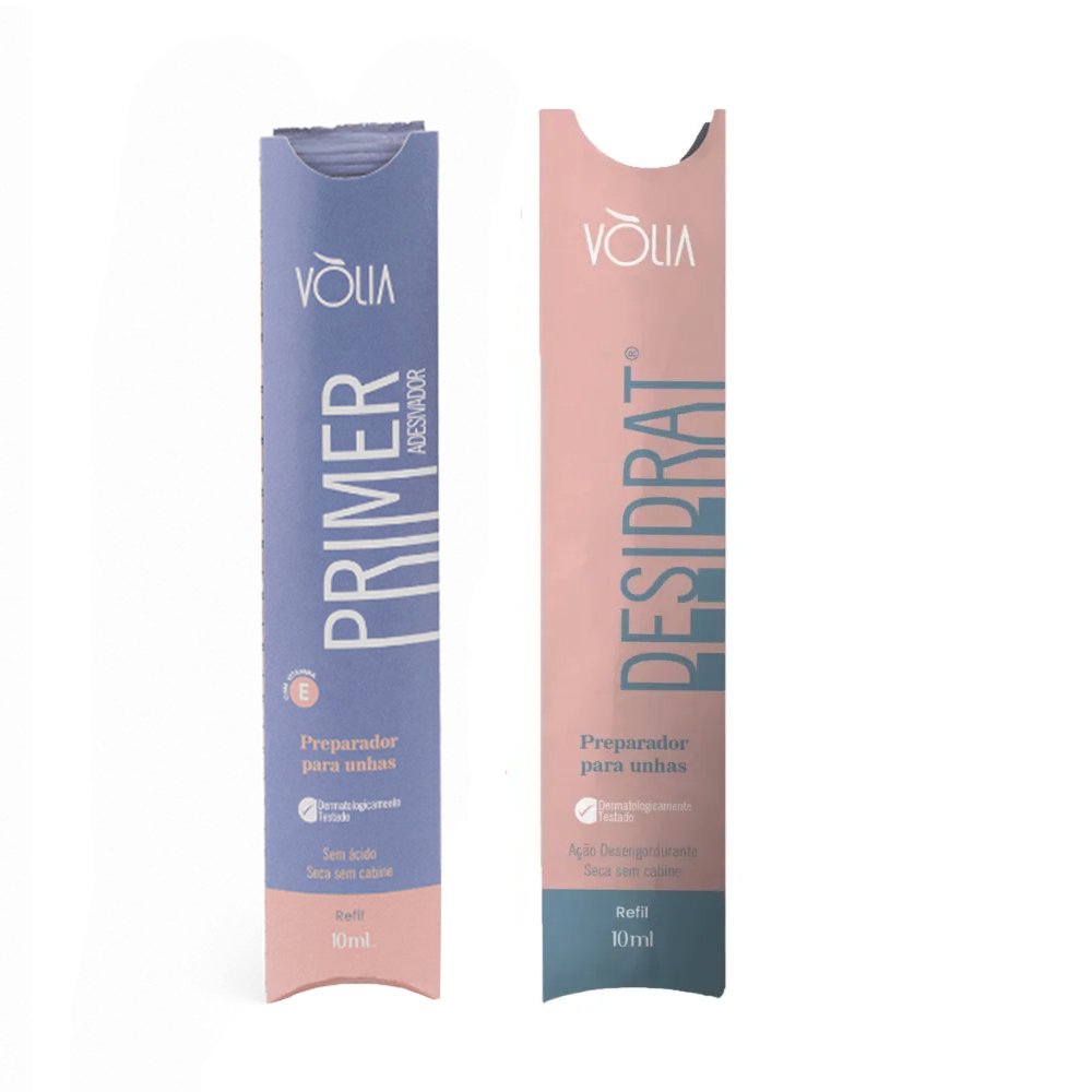 Kit Primer Adesivador Volia Sache 10ml + Desidrat Volia Sache 10ml