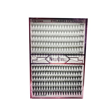 Cílios Tufo Sem Nó Wispy Flower  New Show 10p+20p D 9-14mm Mix