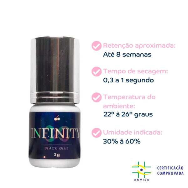 Cola de Cilios Cherry Lash Infinity 3ml - Imagem 2