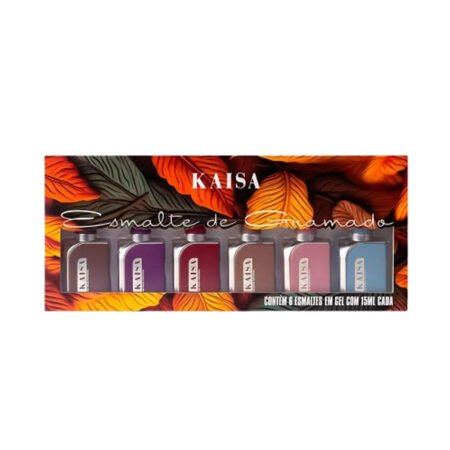 Kit Esmalte em Gel Coleção Gramado Kaisa 6 unidades