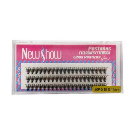 Cílios Tufo Pestañas New Show 20P-0.10-D-12mm
