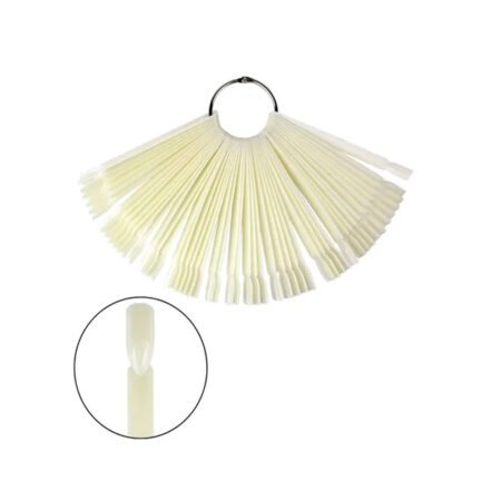 Leque Mostruário de Esmalte Curvatura C Leitoso 50 unidades