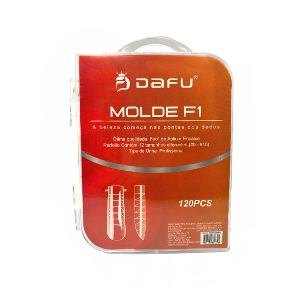 Molde F1 Quadrado com Curvatura Dafu 120 unidades