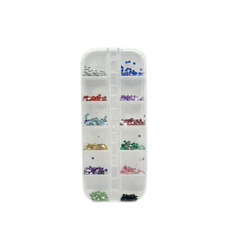 Kit Strass Colorido Dafu 12 unidades