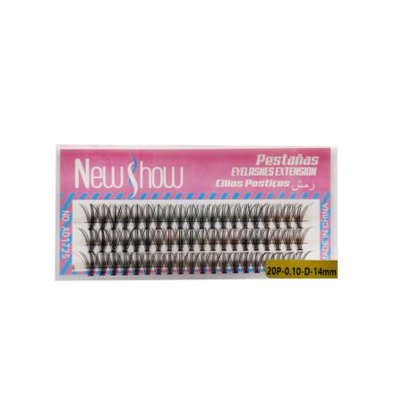 Cílios Tufo Pestañas New Show 20P-0.10-D-14mm