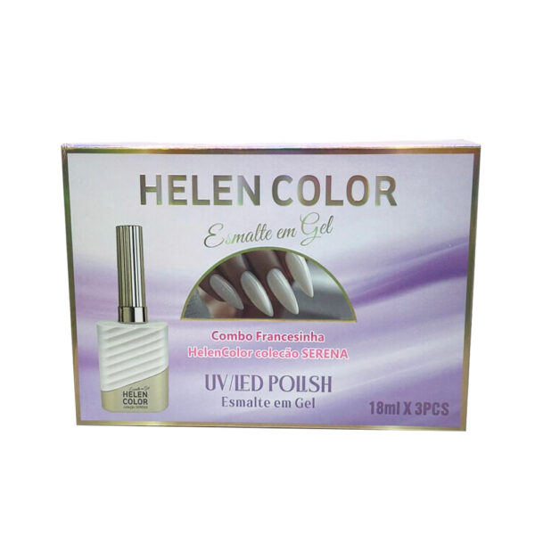 Kit Esmalte em Gel Francesinha Serena Helen Color - Imagem 5