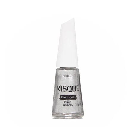 Esmalte Risque Prata Na Lata 8ml