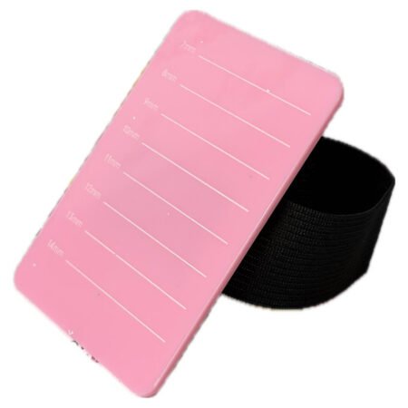 Placa de Mão Para Suporte de Cílios com Alça Removível Rosa