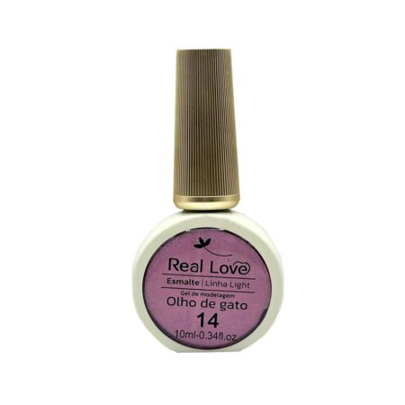 Esmalte em Gel Linha Light Olho de Gato 14 Real Love 10ml