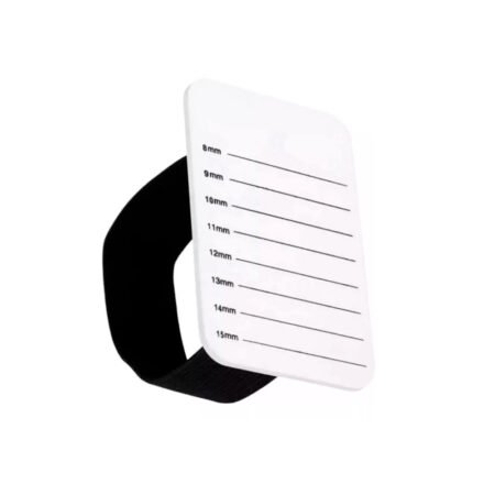 Placa De Mão Para Suporte De Cílios Com Alça Removível Branco