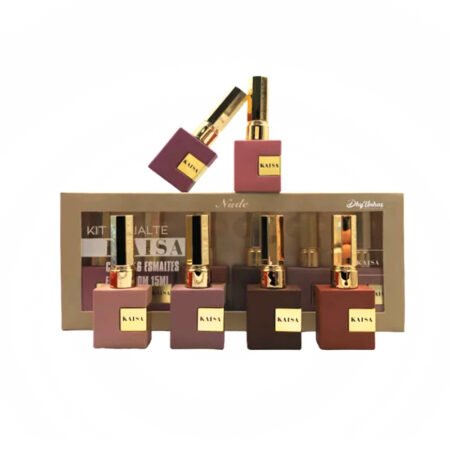 Kit Esmalte em Gel Tons de Nude Kaisa 6 unidades