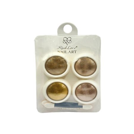 Po Cromado Tons de Ouro Real Love 4 unidades