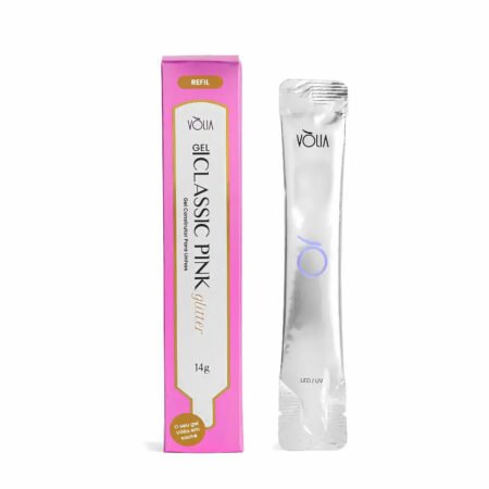 Gel Volia Classic Pink Glitter 14g Refil