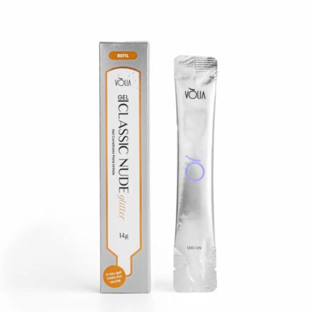 Gel Volia Classic Nude Glitter 14g Refil